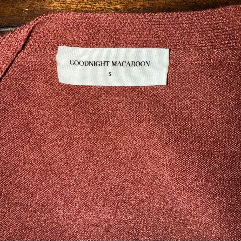 Goodnight Macaroon Colorblock Open Front Cardigan - image 5